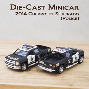ダイキャストミニカー(M) 5" 2014 Chevrolet Silverado (Police)【ロット12台】