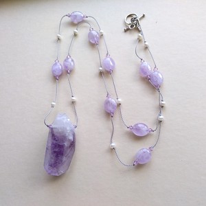 Amethyst Necklace Necklace Lavender