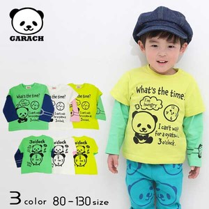 Kids' 3/4 Sleeve T-shirt Layered Panda