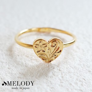 Plain Ring Flower Rings Jewelry Ladies' Made in Japan