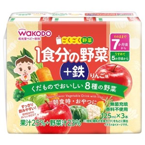 アサヒグループ食品（WAKODO） ごくごく野菜 1食分の野菜＋鉄 りんご味