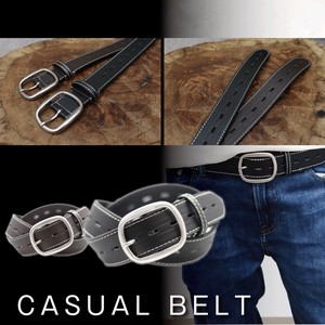 Belt Faux Leather Stitch Casual