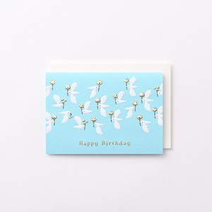 Greeting Card Bird Flowers