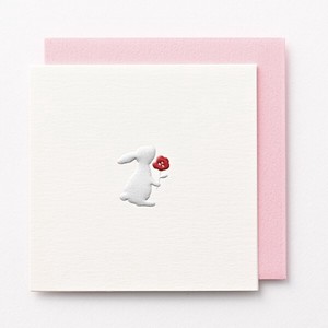 Greeting Card Foil Stamping Rabbit