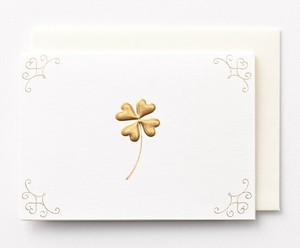 Greeting Card Foil Stamping Mini Clover