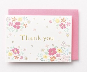 Greeting Card Pink Flowers