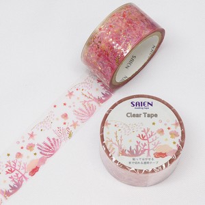 Washi Tape Coral Tape Clear