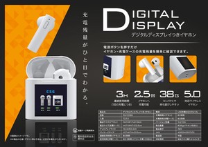 【売り切れごめん】デジタルディスプレイつきイヤホン RS-Y2066