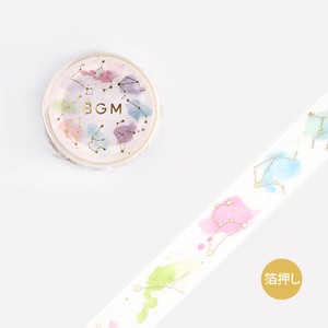 BGM Washi Tape Washi Tape Foil Stamping Constellation Colorful