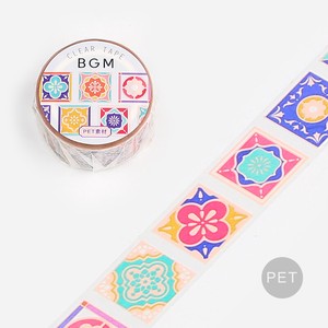 BGM Washi Tape Garden Washi Tape Foil Stamping Stained Glass