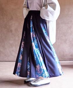 【カヤ】四季の山粧い八掛スカート ○3D展 BEPPIN和装スタイル ボトムス
