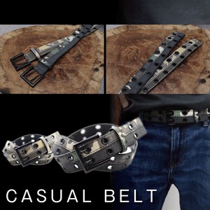 Belt Faux Leather Camouflage Casual