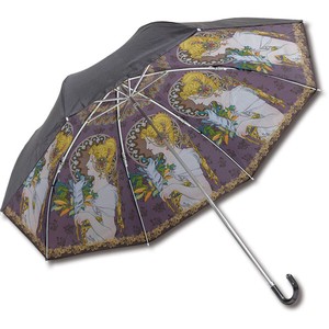 【おしゃれ】名画折り畳み傘(晴雨兼用) ﾐｭｼｬ｢羽根｣