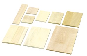 木彫板　朴　A（220x160x14mm）