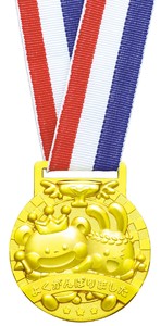 3D合金メダル　エンジョイアニマル