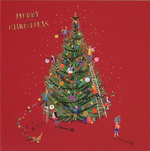 グリーティングカード クリスマス INKSMITH「クリスマスツリー」