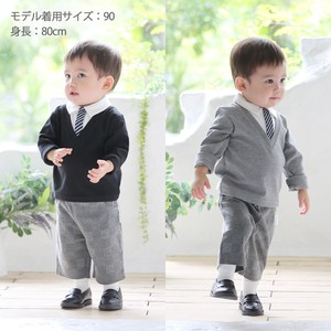 [Aenak] Kids' Suit V-Neck Formal Boy Kids Set of 2