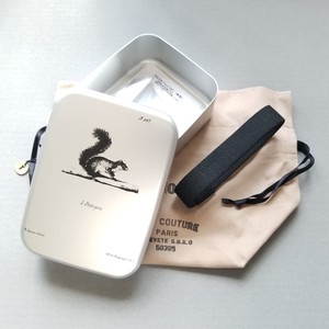 LUNCH・BOX【巾着袋＋ランチベルト付/博物画】アルミ製ランチケース【弁当箱】（日本製）