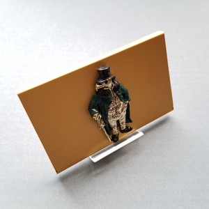 【カードケース・名刺入れ】CARD-case　METAL　BIRD・MAN【鳥人間　C】（日本製）