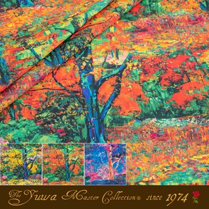 YUWA Master Collection ”Glorious forest” [B: Orange Multi] /EF444861 /inkjet /EXTRA-FINE/布 /有輪