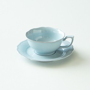 Cup & Saucer Set Blue Saucer