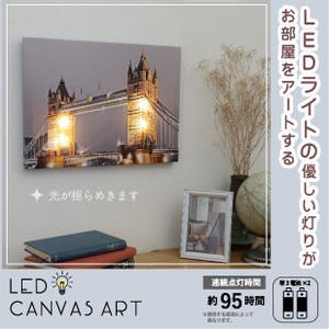 LED　CANVAS　ART キャンパスアート　Lサイズ「夜景」2022秋冬新作
