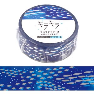 WORLD CRAFT Washi Tape Gift Kira-Kira Masking Tape Aquarium Stationery M