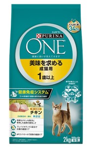 [ネスレ日本] ピュリナワン　キャット　美味を求める成猫用　1歳〜　チキン　2kg