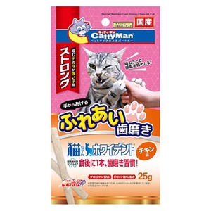 [ドギーマンハヤシ] 猫ちゃんホワイデント　ストロング　チキン味　25g