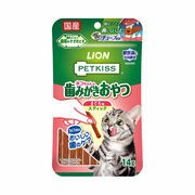 [ライオンペット] PETKISS　ネコちゃんの歯みがきおやつ　まぐろ味　スティック　14g