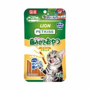 [ライオンペット] PETKISS　ネコちゃんの歯みがきおやつ　チキン味　スティック　14g