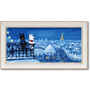 【アート雑貨】リサとガスパールアートフレームSワイド　パリの天窓から