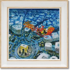 【アート雑貨】リサとガスパールアートフレームSサイズ　メリークリスマス！