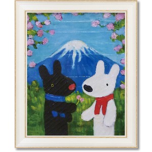 【アート雑貨】リサとガスパールアートフレームLサイズ　富士山