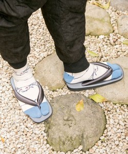 【日本製】【カヤ】浮世兎 足袋型くつ下25〜28cm ○3D展 足袋靴下 干支　うさぎ