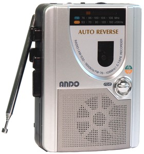 ラジオ付きテープレコーダー