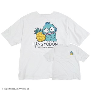 Hangyodon T-shirt T-Shirt Back Sanrio Characters Printed Fruits