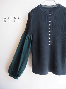 Sweater/Knitwear Pullover Puff Sleeve Made in Japan