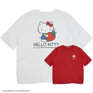T-shirt Pudding T-Shirt Hello Kitty Back Sanrio Characters Fruits