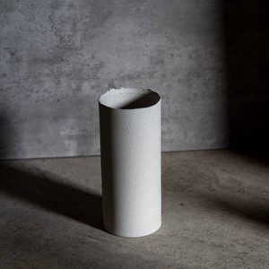 晋山窯ヤマツ ground vase L 250 [Crunch] フラワースタンド[日本製/美濃焼/リサイクル食器]