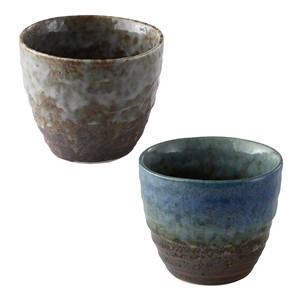 Japanese Tea Cup ceramic White Blue Ain