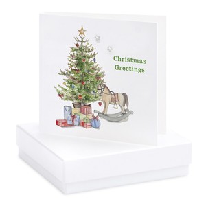 【クリスマス】英国発！ピアスとカードのギフトボックス『クリスマスツリー』2022秋冬新作