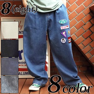 Full-Length Pant Embroidered Patch Men's