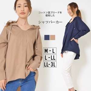 Button Shirt/Blouse Design L M Cotton Blend
