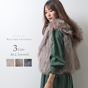 Vest Japanese Raccoon Hooded Vest Sleeveless 3-colors