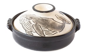 黒鯨 土鍋【萬古焼】【土鍋 耐熱 直火対応 煮込み鍋 鍋 くじら クジラ】