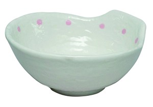 Banko ware Soup Bowl Pottery Pink Dot Set of 5