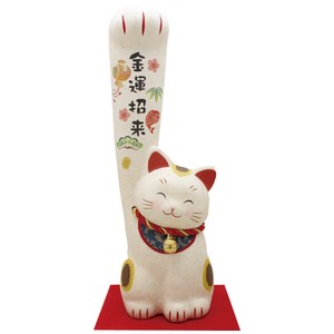 Chigiri-Washi Animal Ornament Handmade Lucky Cat L size