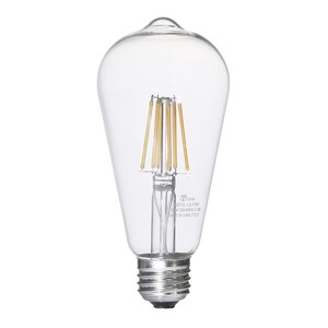 LEDフィラメントタイプレトロ球 E26 60形相当 電球色