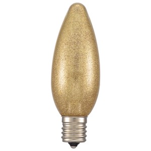 LEDシャンデリア形装飾用/C32/E17/1.2W/35lm/金(電球)色